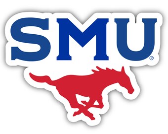 Southern Methodist University Officially Licensed Vinyl Sticker - Multiple Sizes Available