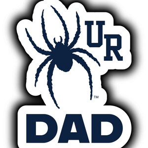 a sticker with a spider on it that says u r dad