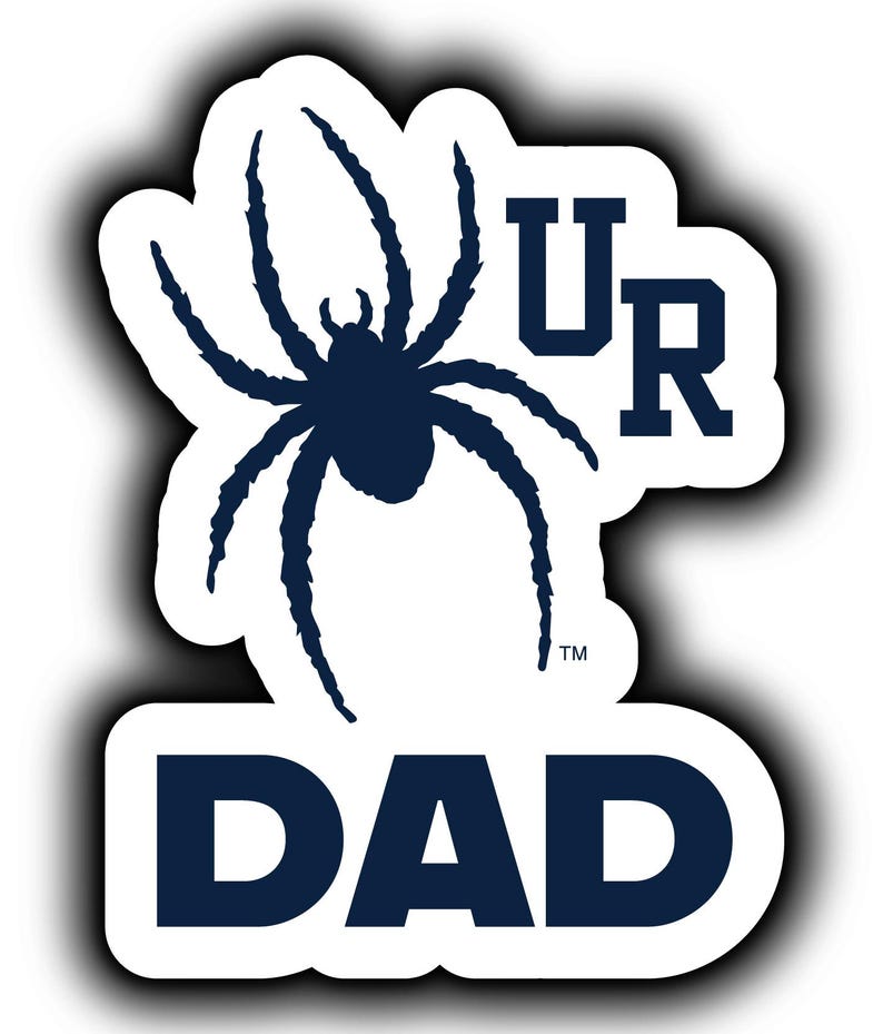 a sticker with a spider on it that says u r dad