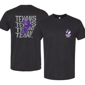 Tarleton State University Unisex T-Shirt – Left Chest and Large Back Ripple Design