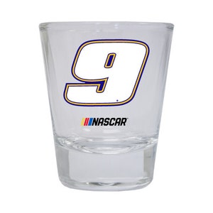 Chase Elliott #9 NASCAR Round Shot Glass - Choice of Color