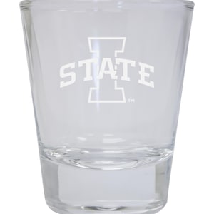 Iowa State Cyclones 2oz Engraved Round Shot Glass