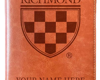 Richmond Spiders Customizable Engraved Leatherette Journal Officially Licensed