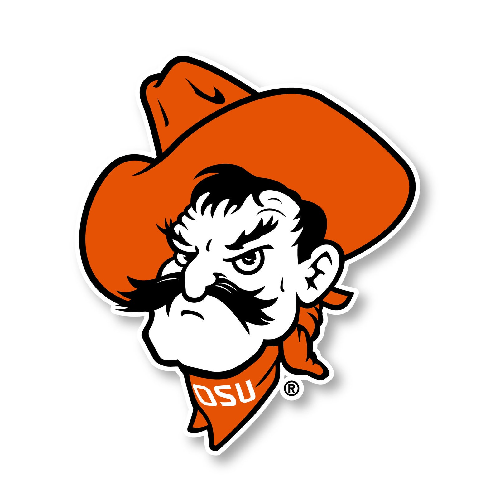 Oklahoma State Cowboys Vinyl Mascot Decal Sticker Etsy