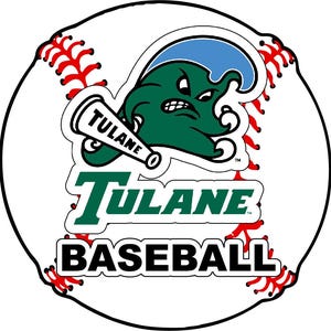Tulane University Green Wave 4-Inch Vinyl Sticker Ball Design - Multiple Sports Available