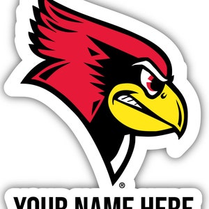 Illinois State Redbirds Customizable Vinyl Sticker - Multiple Sizes Available