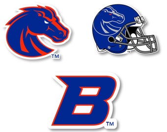 Boise State Broncos Logo Decal - 6 X 5 - Royal Blue Boise State