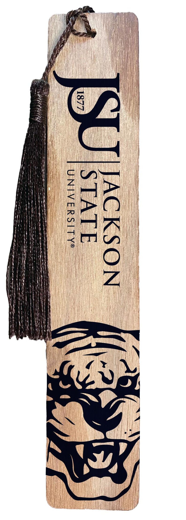 University Bookmark Example Jackson State University Officially Licensed Wooden Bookmark With ...