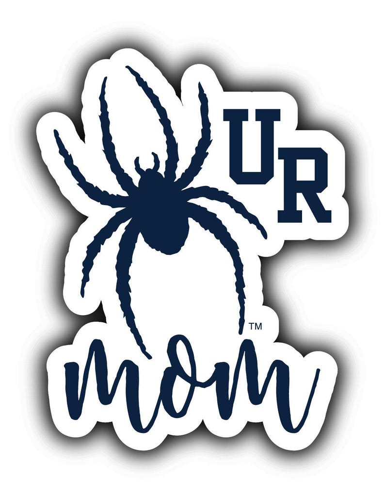 Imán/pegatina decorativa de 4 pulgadas de los Richmond Spiders con el lema "Familia orgullosa". Mom