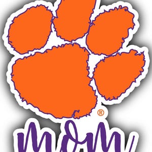 Clemson Tigers 4-Inch Proud Family Die Cut Magnet/Sticker
