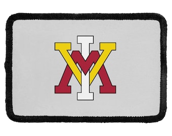 Parche de tela con licencia oficial de VMI Keydets (redondo o rectangular)