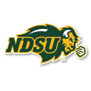 North Dakota State Bison Vinyl Mascot Decal Sticker Officially Licensed