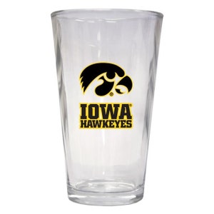 Iowa Hawkeyes 16 oz Pint Glass Officially Licensed Collegiate Product