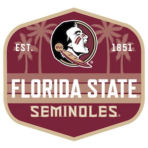 Florida State Seminoles Scenic Background Vinyl Sticker/Magnet - Officially Licensed