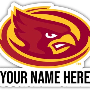 Iowa State Cyclones Customizable Vinyl Sticker - Multiple Sizes Available