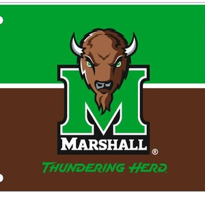 Marshall Thundering Herd Metal License Plate Car Tag