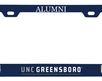 North Carolina Greensboro Spartans College Alumni Metal License Plate Frame Officially Licensed