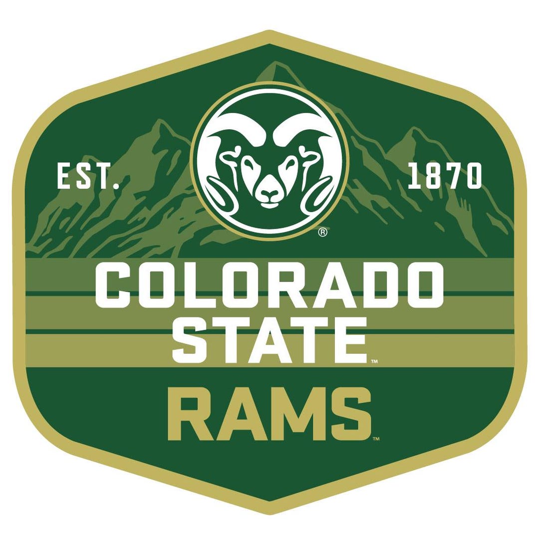 Colorado State Rams Scenic Background Vinyl Sticker/magnet - Officially ...