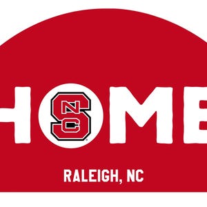 NC State Wolfpack Wood Sign with String
