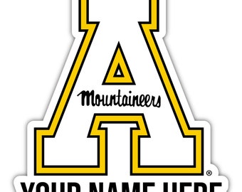 Appalachian State Customizable Vinyl Sticker - Multiple Sizes Available