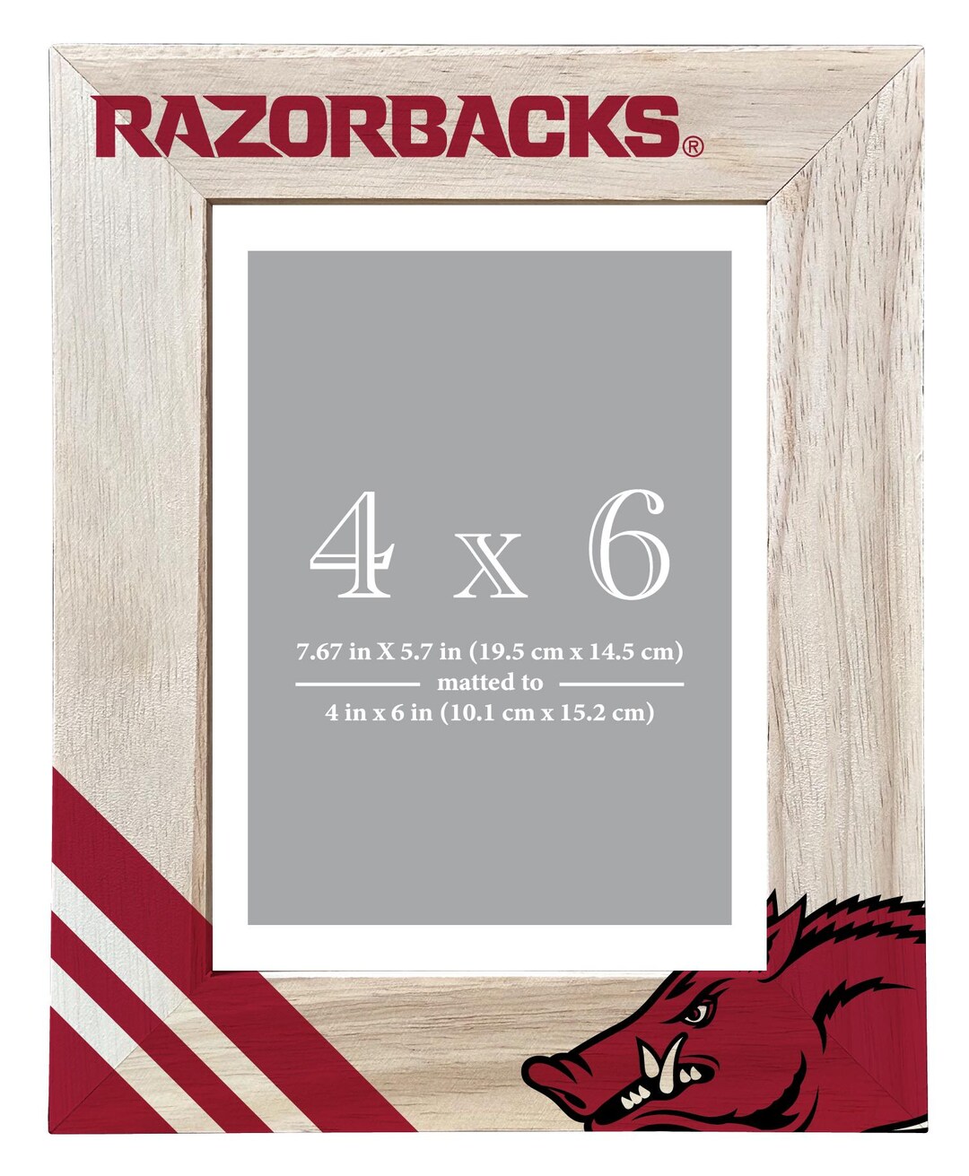 Arkansas Razorbacks Frame Arkansas Razorbacks Printed Wooden Photo Frame 4x6 – Horizontal or ...