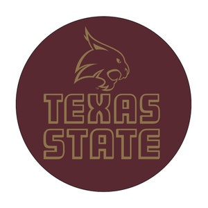 Texas State Bobcats NCAA Collegiate 3-Inch Round Magnet
