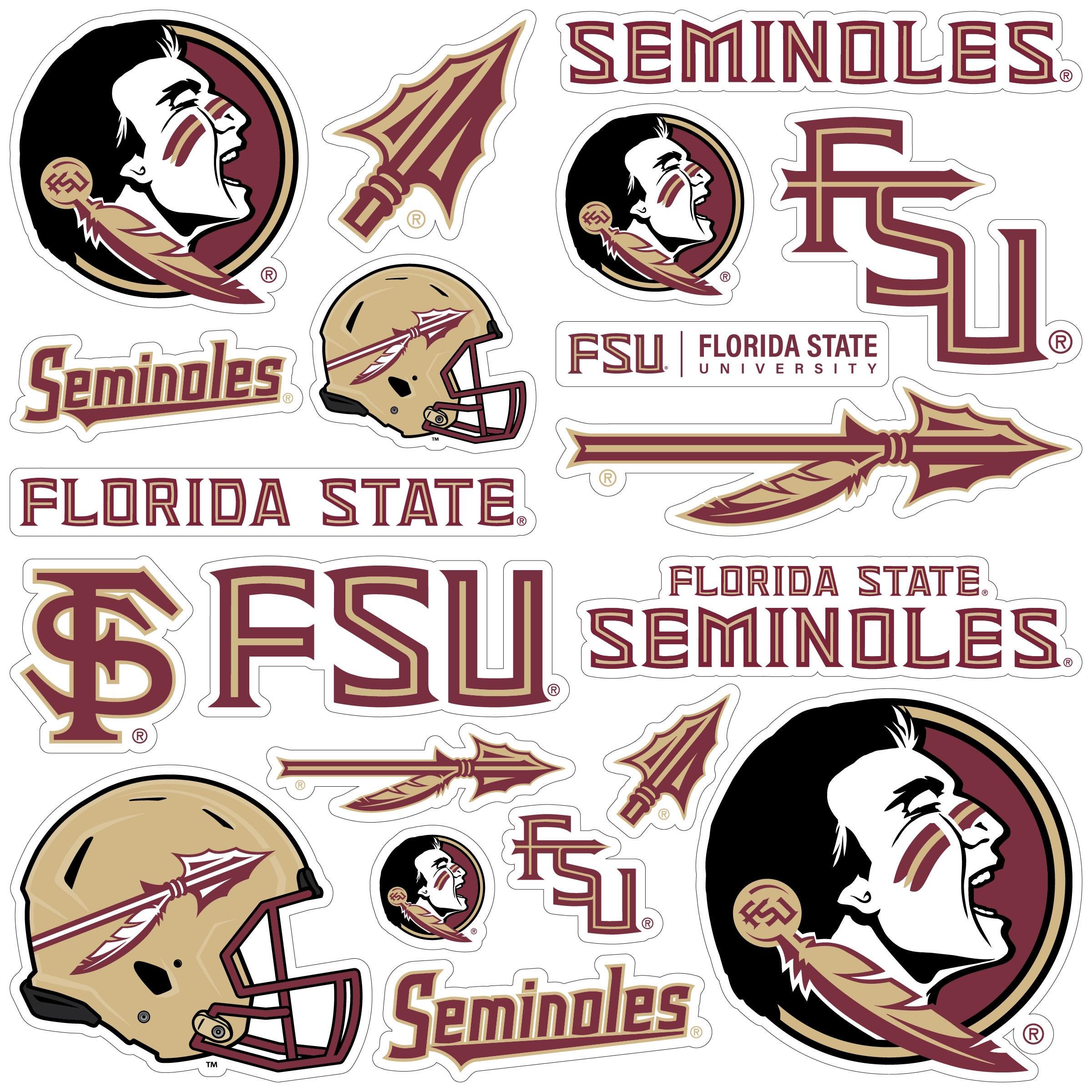 Florida State Seminoles Officially Licensed College Sticker Multipack ...