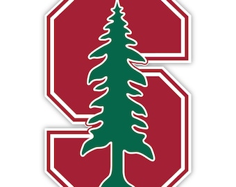 Calcomanía de vinilo de la mascota del Cardenal de la Universidad de Stanford con licencia oficial