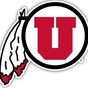 Utah Utes Officially Licensed Vinyl Sticker - Multiple Sizes Available
