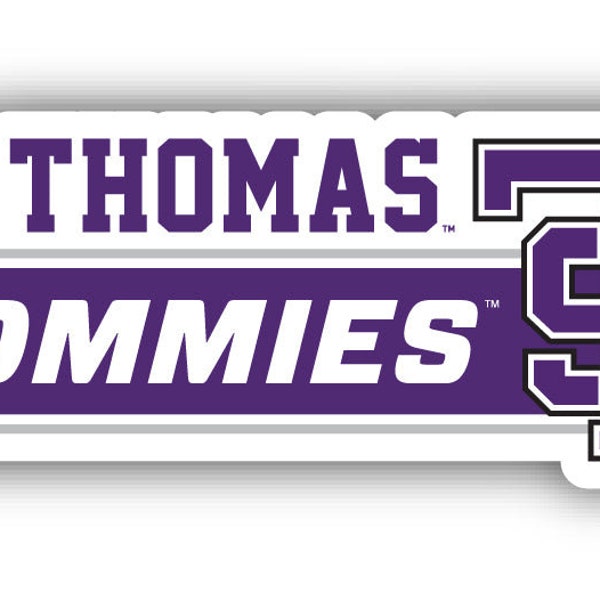 University of St. Thomas 4 Inch Wide Colorful Vinyl Decal Sticker