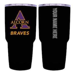 Alcorn State Braves 24 oz Insulated Stainless Steel Tumbler - Customizable Engraving