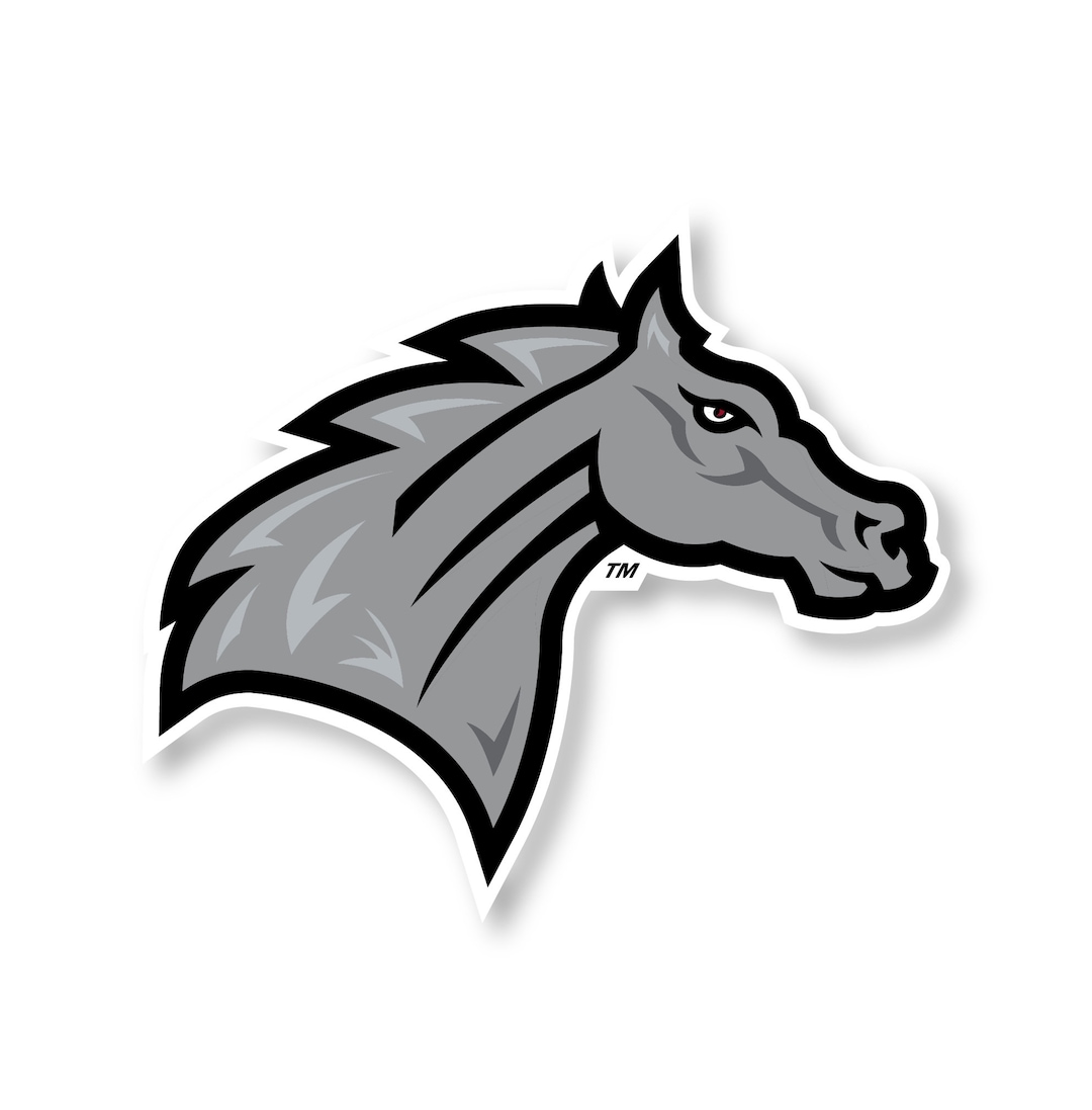 Rider University Broncs Vinyl Mascot Decal Sticker Etsy