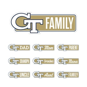 Georgia Tech Yellow Jackets Proud Family Decorative Decal – Officially Licensed