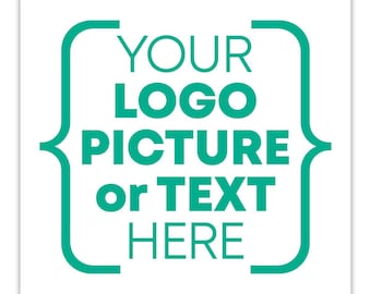 Personalized Vinyl Sticker Decal Custom Made Any Logo, Image, Text, or Name Decorative to Shape