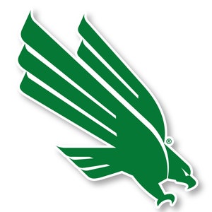 University of North Texas Mean Green UNT Vinyl Mascot Decal Sticker ...