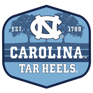 UNC Tar Heels Scenic Background Vinyl Sticker/Magnet - Officially Licensed image 1