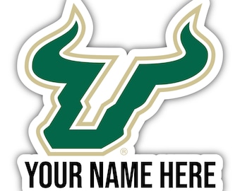 South Florida Bulls Customizable Vinyl Sticker - Multiple Sizes Available