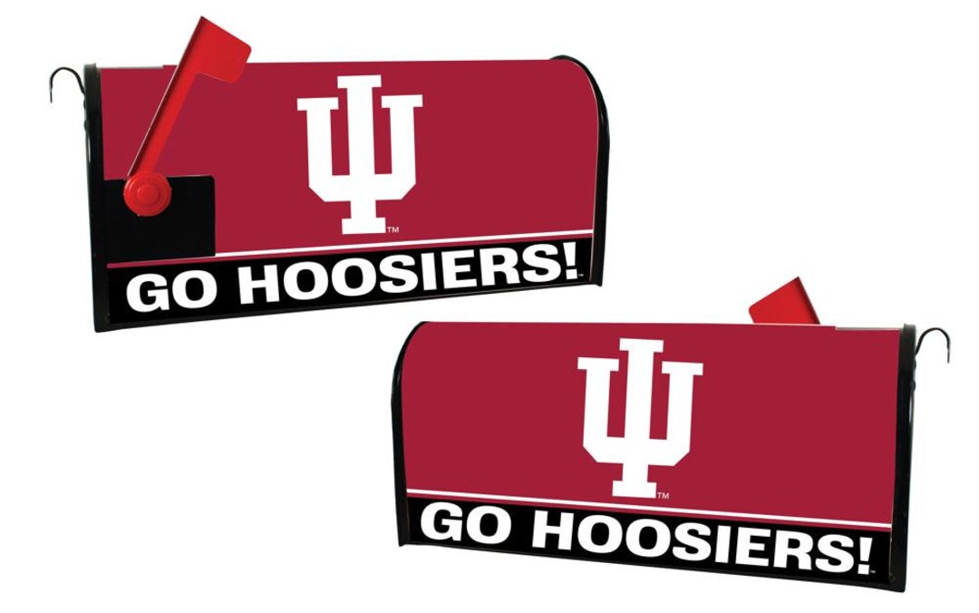Indiana Hoosiers Magnetic Mailbox Cover 2-Pack - Officially Licensed Collegiate Post Covers For Team Pride