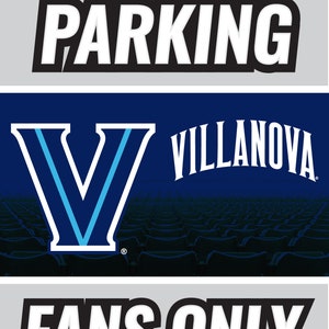 Villanova Wildcats Officially Licensed Parking Metal Sign