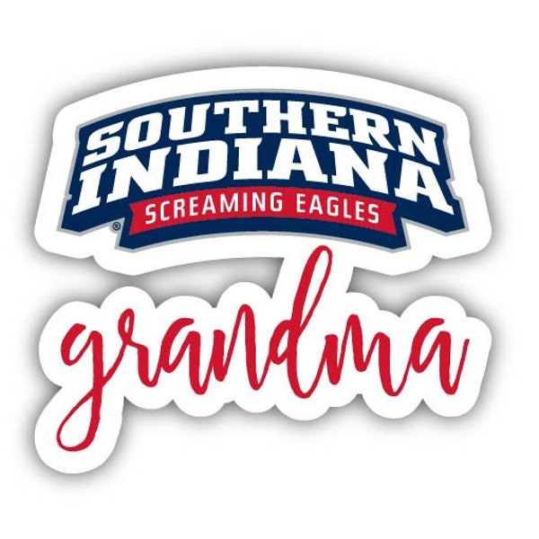 University of Southern Indiana 4 Inch Proud Grandma Die Cut Decal