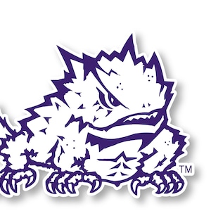 Texas Christian University Vinyl Mascot Decal Sticker Officially Licensed