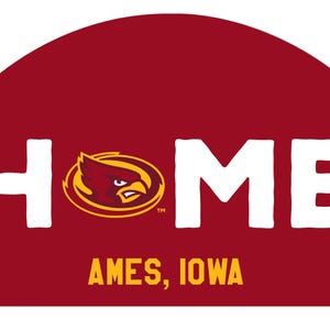 Iowa State Cyclones Wood Sign with String