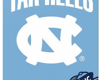 UNC Tar Heels 7"x10" College Wall Decor Metal Sign – Officially Licensed