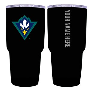 North Carolina Wilmington Seahawks 24 oz Insulated Tumbler – Customizable Engraving Black