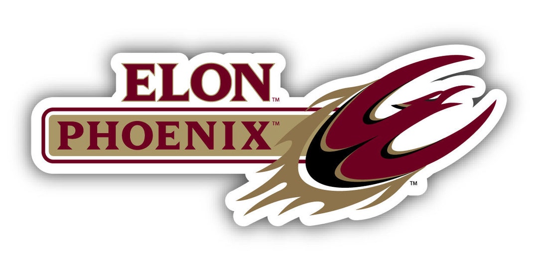 Elon University NCAA Sticker Pack - 8 Inch Decal For Laptop, Car, Water Bottle - View #5