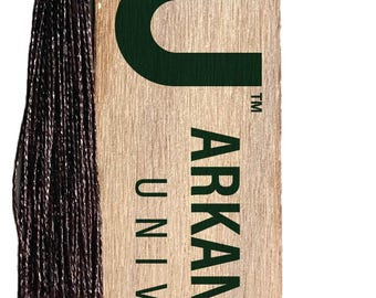 Arkansas Tech University Officially Licensed Wooden Bookmark with Tassel