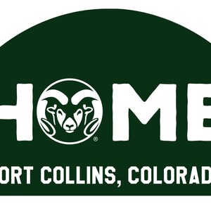 Colorado State Rams Wood Sign with String