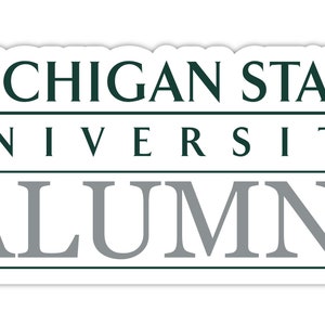Michigan State Spartans 4-Inch Alumni - Sticker or Magnet Choice