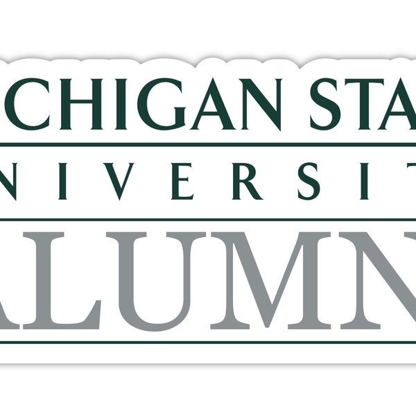 Michigan State Spartans 4-Inch Laser Cut Alumni Vinyl Decal Sticker