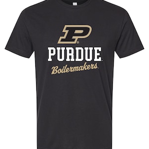 Purdue Boilermakers Unisex Cotton T-Shirt – Large Front Script Design